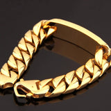 16mm*22cm Stainless Steel Mens Cuban Link Bracelet Bangle