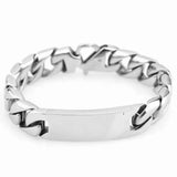 16mm*22cm Stainless Steel Mens Cuban Link Bracelet Bangle