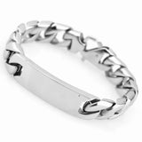 16mm*22cm Stainless Steel Mens Cuban Link Bracelet Bangle