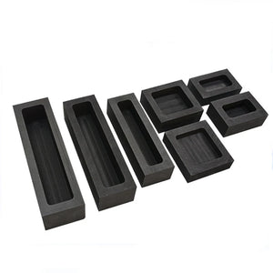 High Purity Graphite Casting Ingot Bar Mould for Silver Copper Melting Refini...