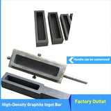 High Purity Graphite Casting Ingot Bar Mould for Silver Copper Melting Refini...
