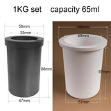 High Purity Graphite & Quartz Crucible Set 1-3.5KG