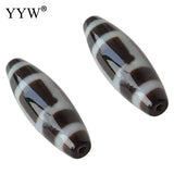 Natural Agate Earth& Sky Oval Tibetan Dzi Beads 1PCS/Lot