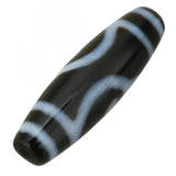 High Quality Natural Agate Green Tare Pattern Oval Tibetan Dzi Beads