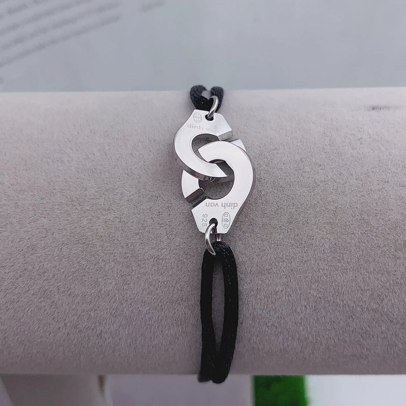 316 Stainless Steel Rope Handcuff Bracelet Menottes Bijoux Corde Brac