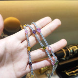 Colorful Zircon Tassels Pendant Necklace for Women