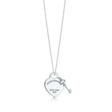 925 Sterling Silver Key Necklace