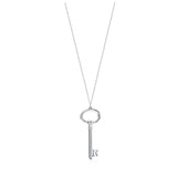925 Silver Key Necklace with Multi-Style Craftsmanship