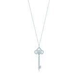 925 Silver Key Necklace with Multi-Style Craftsmanship