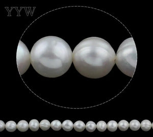 10-11mm Natural Freshwater Pearl Beads Round Loose Beads DIY Jewelry Making