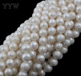 10-11mm Natural Freshwater Pearl Beads Round Loose Beads DIY Jewelry Making