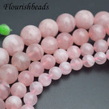 10-14mm Rose Crystal Quartz Round Beads DIY Necklace Jewelry Making