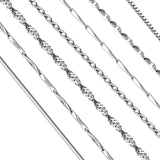 925 Sterling Silver Necklace Chain for Women