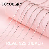 925 Sterling Silver Necklace Chain for Women