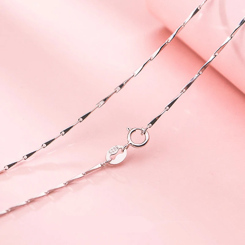 925 Sterling Silver Necklace Chain for Women