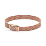 925 Sterling Silver Pan Reflexions Sparkling Clasp Bracelet