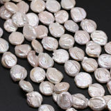 100% Natural Freshwater Baroque Pearl Button Beads for Jewelry Making