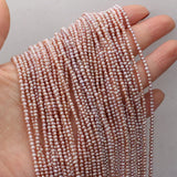 100% Natural Freshwater Pearl Beads Purple 2-2.5mm
