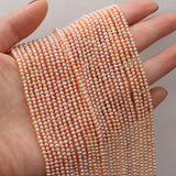100% Natural Freshwater Pearl Beads Purple 2-2.5mm