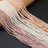 100% Natural Freshwater Pearl Beads Purple 2-2.5mm