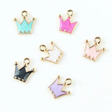 100 Pcs DIY Charms Crown Alloy Pendant Bracelet Necklace Jewelry