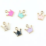 100 Pcs DIY Charms Crown Alloy Pendant Bracelet Necklace Jewelry