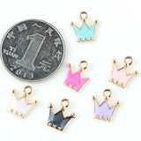100 Pcs DIY Charms Crown Alloy Pendant Bracelet Necklace Jewelry