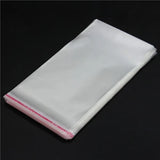 100 pcs/Lot 10x20cm Plastic Poly OPP Bags with Self Adhesive Seal