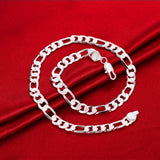 10MM 20'' 24'' Men Necklace 925 Silver Chain Necklaces For Male Jewelry