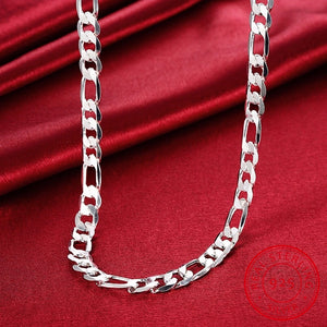 10MM 20'' 24'' Men Necklace 925 Silver Chain Necklaces For Male Jewelry