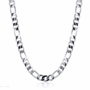 10MM 20'' 24'' Men Necklace 925 Silver Chain Necklaces For Male Jewelry