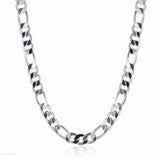 10MM 20'' 24'' Men Necklace 925 Silver Chain Necklaces For Male Jewelry