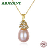 10MM Freshwater Pearl Pendant Necklace 3 Colors Pearl Jewelry