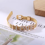 10mm Mesh Bracelet With LOVE Charm Beads - DIY Jewelry Gift