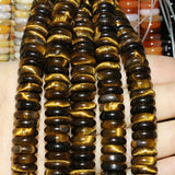 12x4mm Natural Stone Spacer Beads Strand for DIY Jewelry