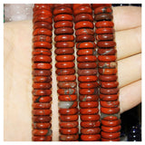 12x4mm Natural Stone Spacer Beads Strand for DIY Jewelry
