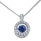 14K Yellow Plated 925 Sterling Silver Dancing Diamond Moving CZ Pendant Necklace
