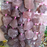 Natural Strawberry Quartz Stone Beads 16-25mm Irregular Shape Loose Beads