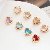Heart Crystal Rhinestone Necklace Pendants 20pcs