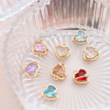 Heart Crystal Rhinestone Necklace Pendants 20pcs