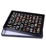 Universal Jewelry 100 Slots Rings Display Stand Storage Box
