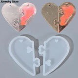 Silicone Jewelry Mold for Love Heart Charms Pendant Making Resin