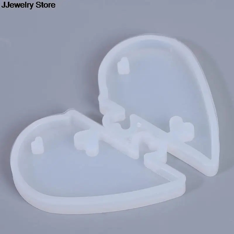 Silicone Jewelry Mold for Love Heart Charms Pendant Making Resin