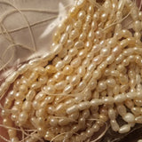 Natural Freshwater Pearl Beads Rice Pearl Loose Beads DIY Necklace Bracelet