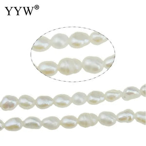 Natural Freshwater Pearl Beads Rice Pearl Loose Beads DIY Necklace Bracelet