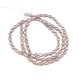 Natural Freshwater Pearl Beads 2-3mm Purple Rice Loose Beads DIY Jewelry Making