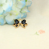20 Pcs DIY Charms Enamel Rhinestone Bow Pendant for Jewelry Making