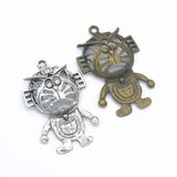 20 Pcs 50mm*31mm Antique Silver/Bronze Plated Doraemon Charms