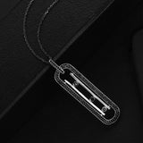 High Chains Oval Pendant Necklace Noble Accessories Neck Jewelry for Women