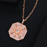 High Chains Square Necklace Noble Accessories Neck Jewelry for women